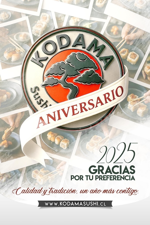 Kodama Sushi Aniversario 2025
